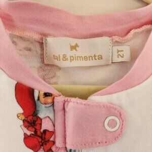Sal & Pimenta vintage Santa girl christmas pajamas
